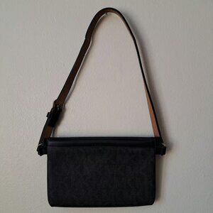 Michael Kors Black Leather Shoulder Bag Handbag